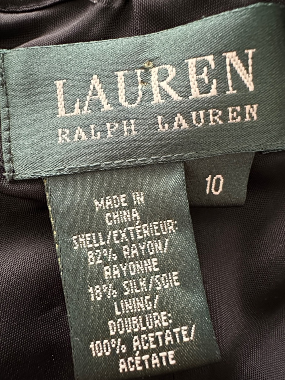 Ralph Lauren Black Velvet Y2K‎ Long Skirt Size 10 Classic Old Money Trumpet - Picture 7 of 11